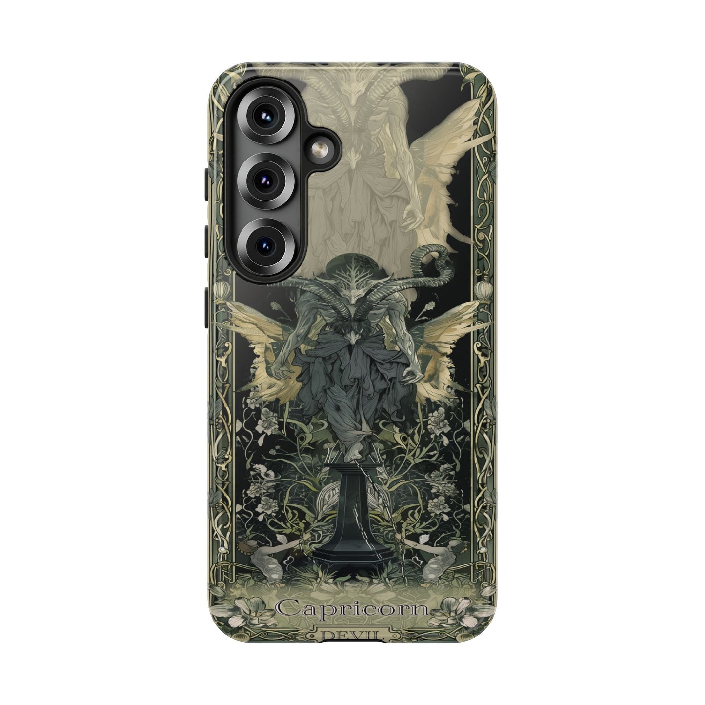 Capricorn "The Devil" Tarot Card Phone Case Samsung Galaxy S25