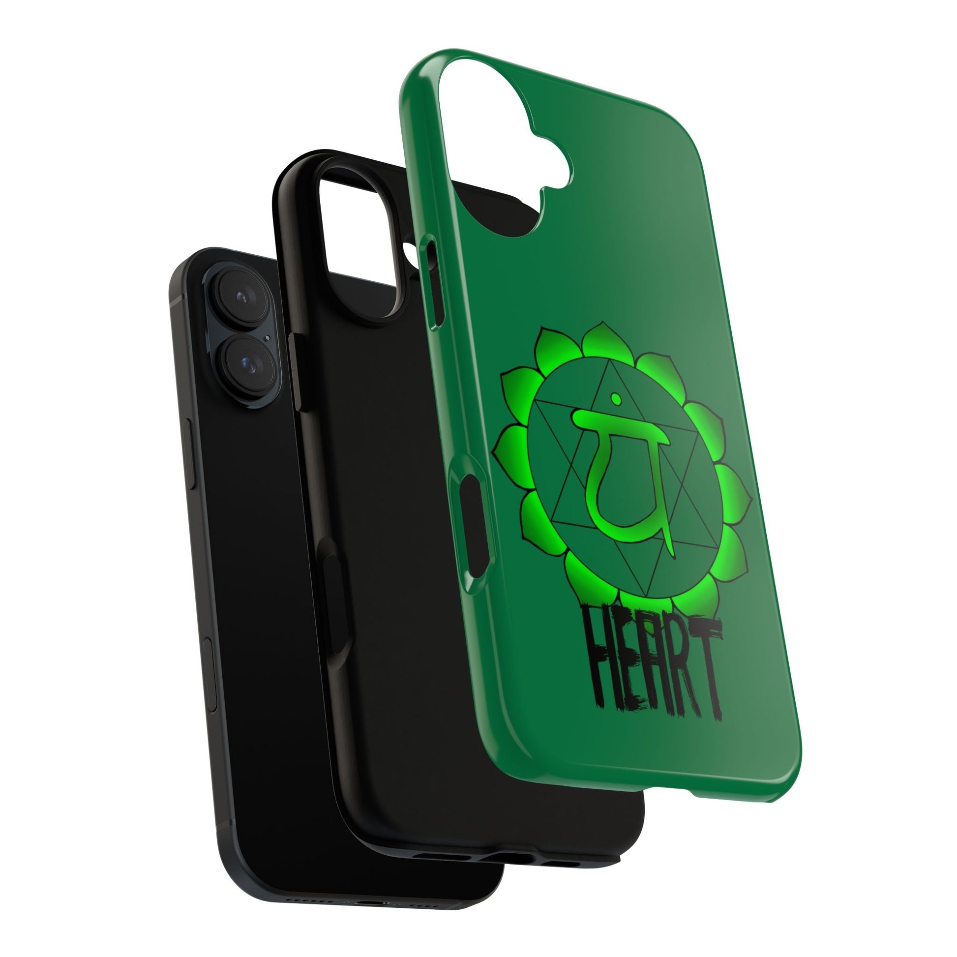 Heart Chakra Phone Case - Anahata showing durability layers 