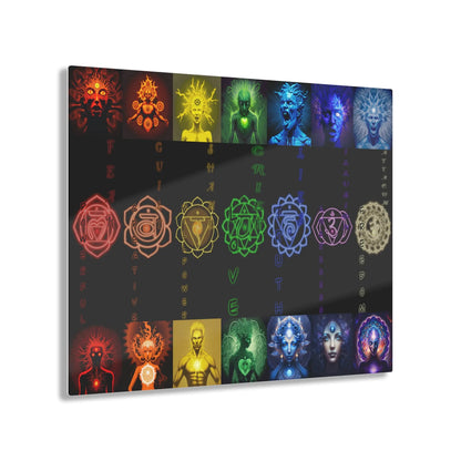 7 Chakras Transformative Acrylic Art Printify