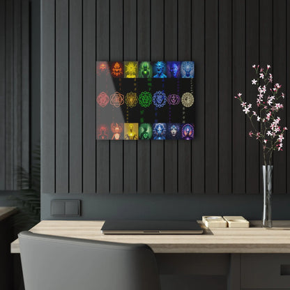 7 Chakras Transformative Acrylic Art Printify