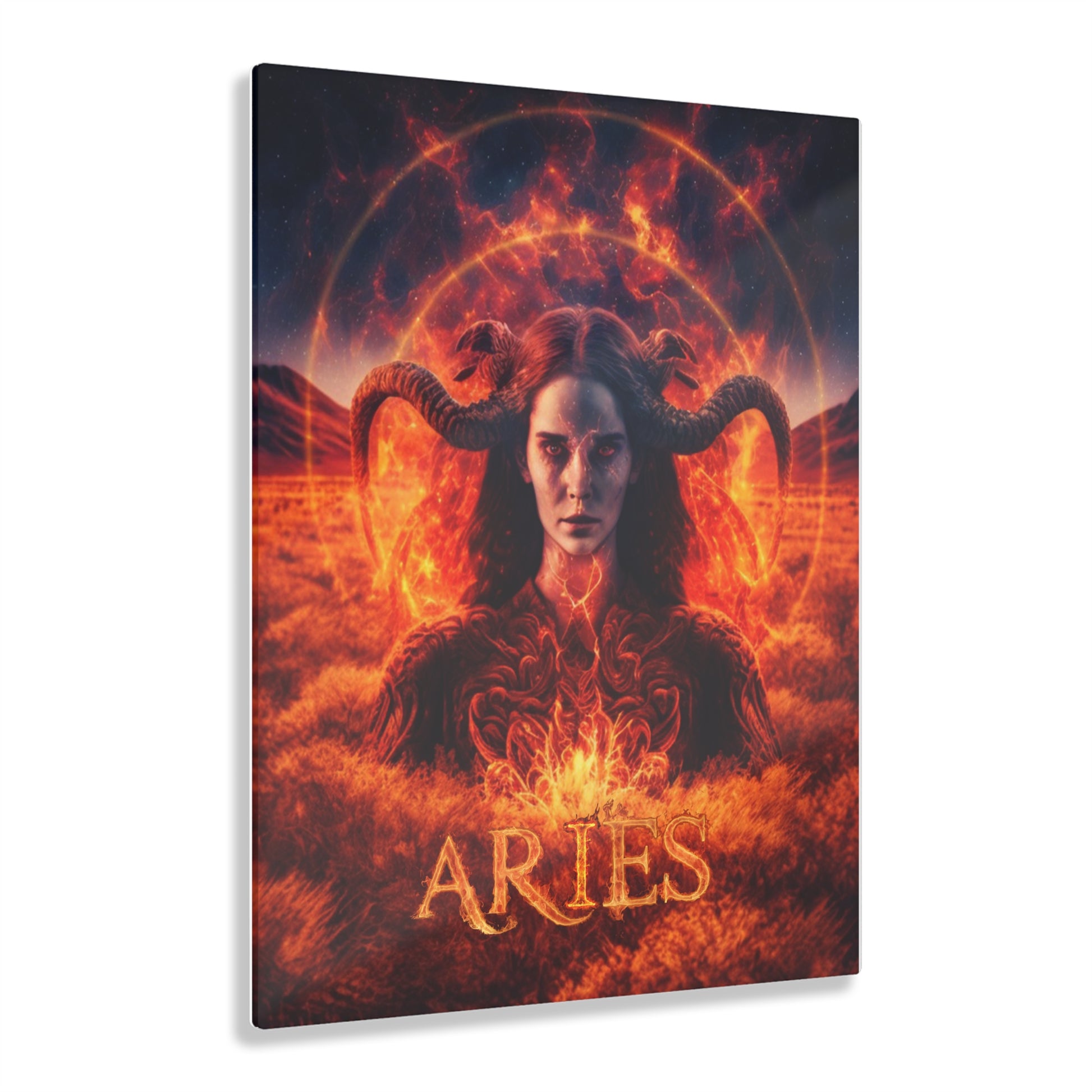 The Aries Fire Acrylic Art Printify