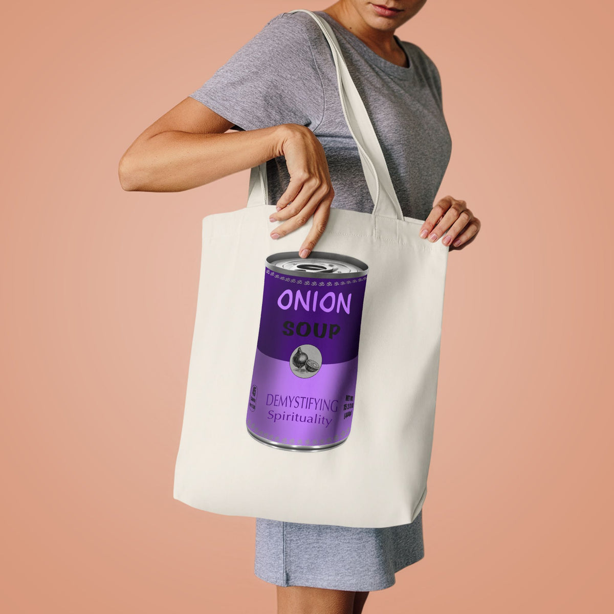 Onion Soup Logo Tote Bag | Spiritual Grocery & Book Bag