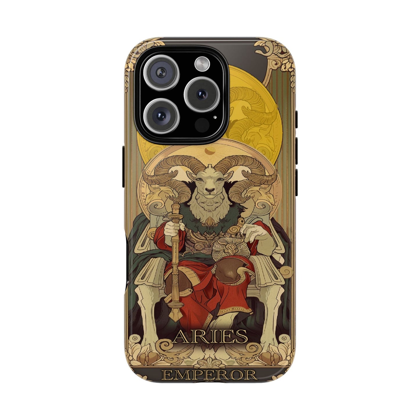 Aries "The Emperor" Tarot Card Phone iPhone 16 Pro