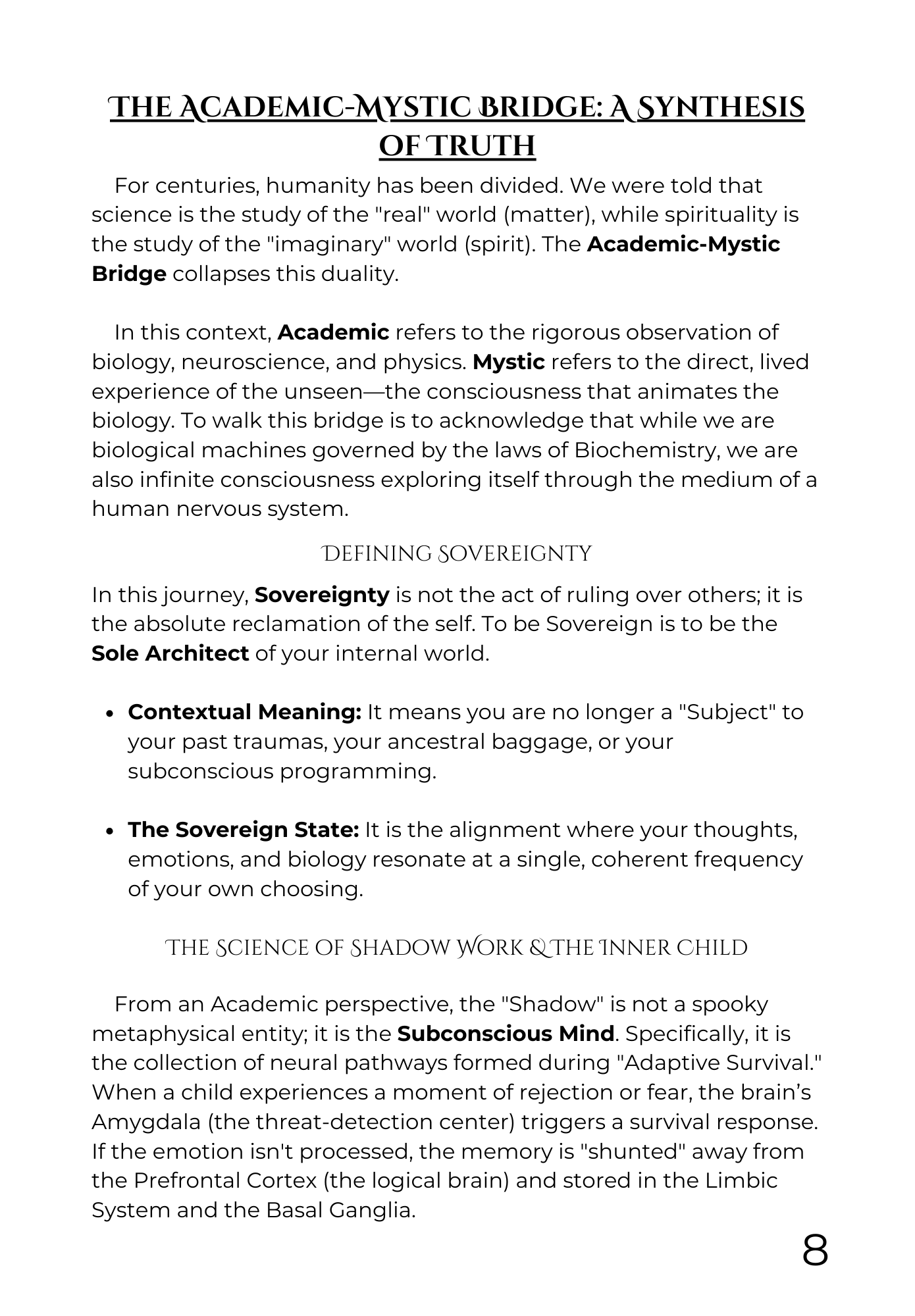 SOVEREIGNTY: The 50-Day Alchemical Integration System (Digital & Physical Bundle)