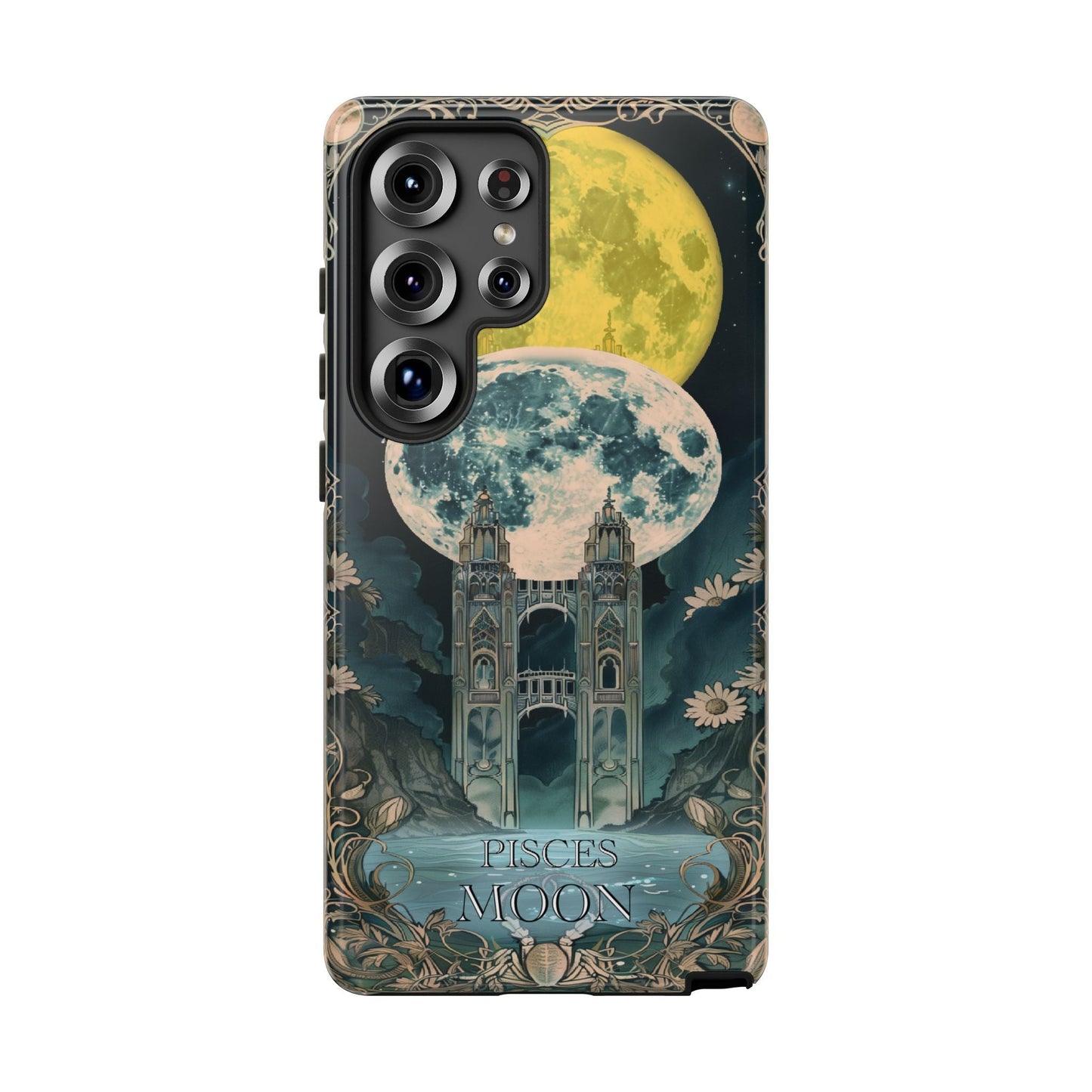 Pisces "The Moon" Tarot Card Phone Case Samsung Galaxy 25 Ultra