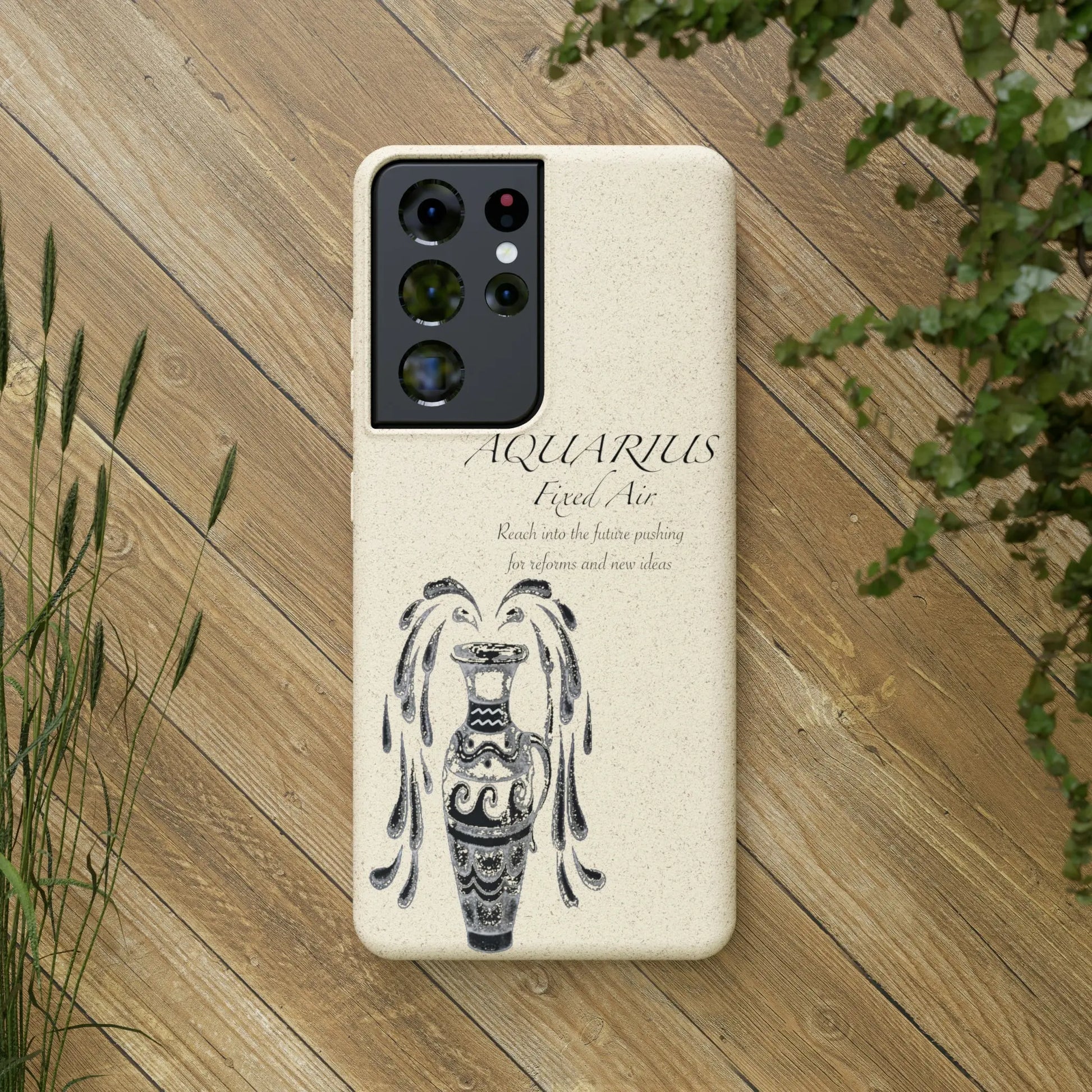 Aquarius Zodiac Biodegradable Phone Case Printify