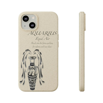 Aquarius Zodiac Biodegradable Phone Case Printify