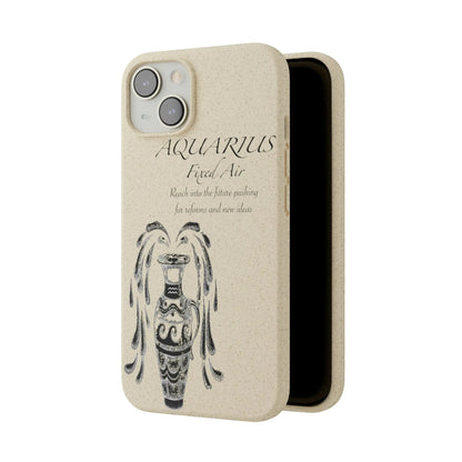 Aquarius Zodiac Biodegradable Phone Case Printify