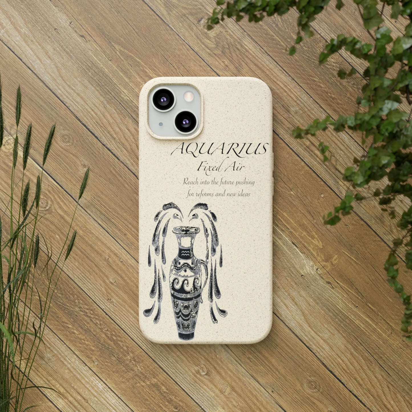 Aquarius Zodiac Biodegradable Phone Case Printify