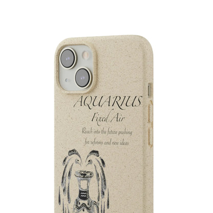 Aquarius Zodiac Biodegradable Phone Case Printify