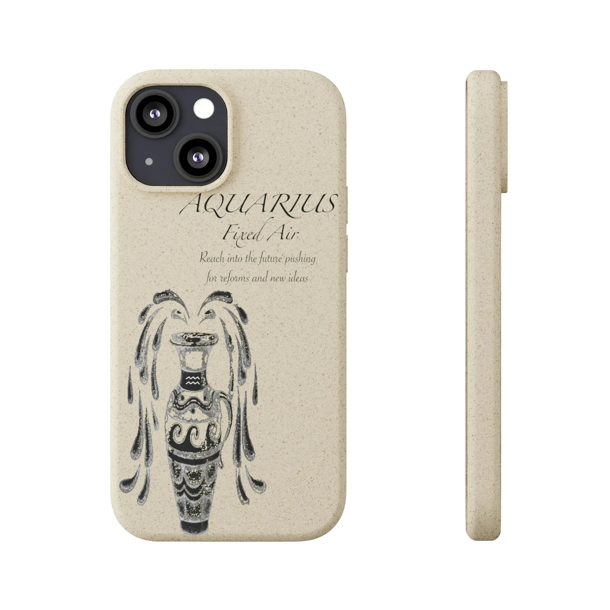 Aquarius Zodiac Biodegradable Phone Case Printify