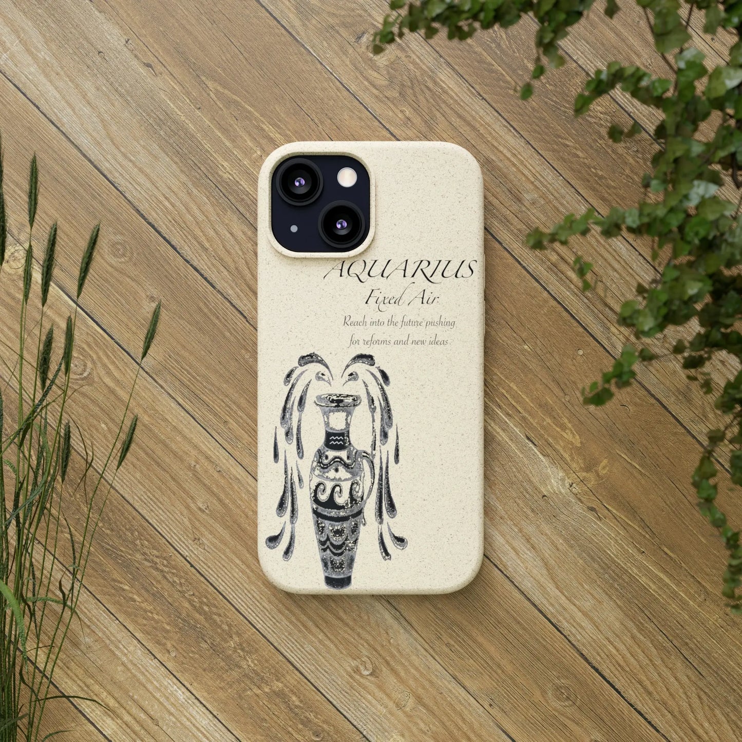 Aquarius Zodiac Biodegradable Phone Case Printify