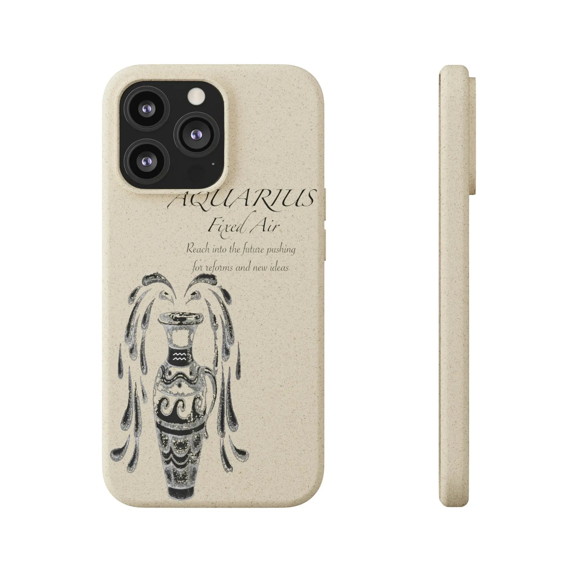 Aquarius Zodiac Biodegradable Phone Case Printify