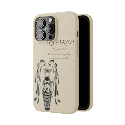 Aquarius Zodiac Biodegradable Phone Case Printify