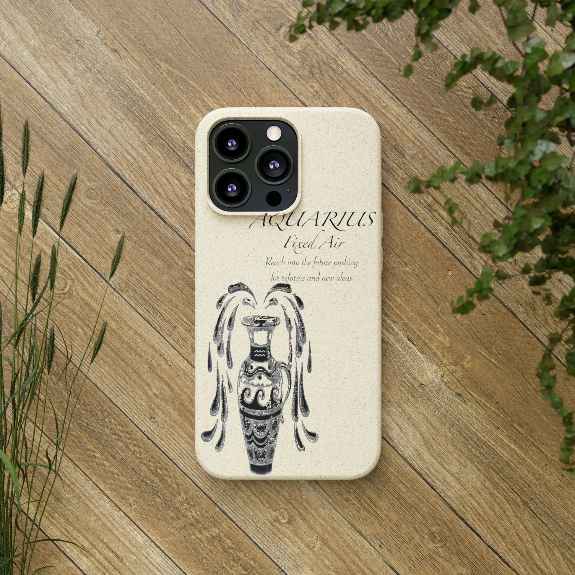 Aquarius Zodiac Biodegradable Phone Case Printify