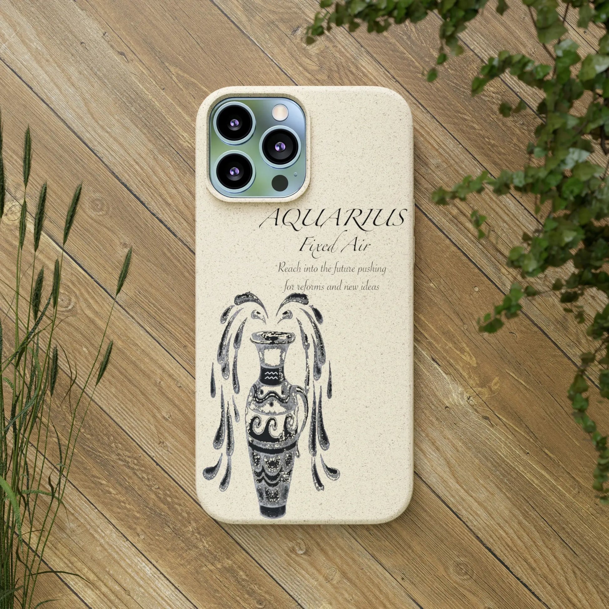 Aquarius Zodiac Biodegradable Phone Case Printify