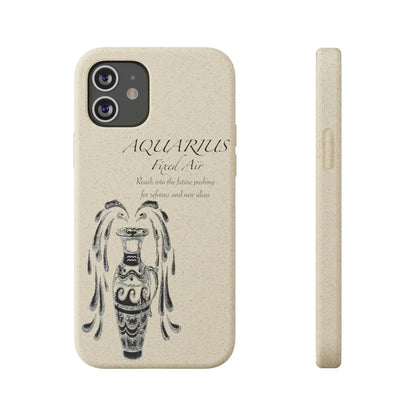 Aquarius Zodiac Biodegradable Phone Case Printify