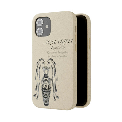 Aquarius Zodiac Biodegradable Phone Case Printify