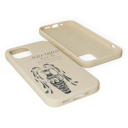 Aquarius Zodiac Biodegradable Phone Case Printify