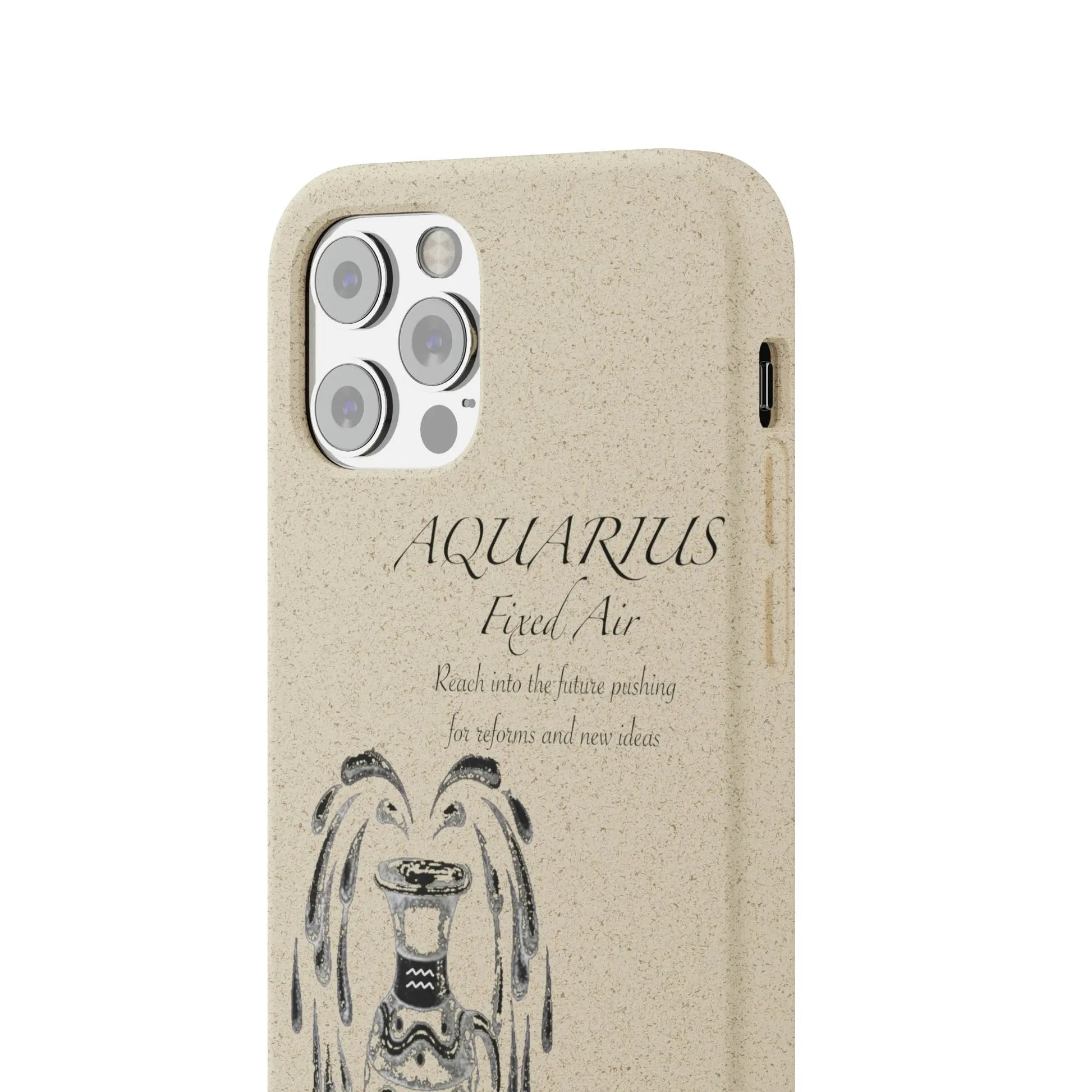 Aquarius Zodiac Biodegradable Phone Case Printify