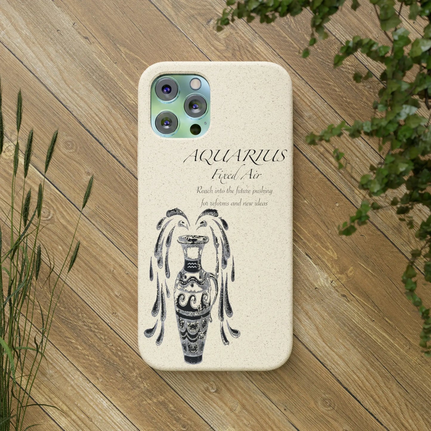 Aquarius Zodiac Biodegradable Phone Case Printify