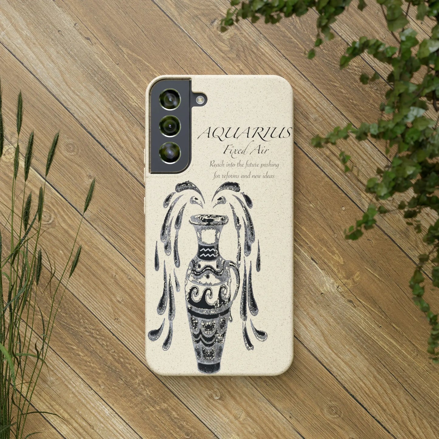 Aquarius Zodiac Biodegradable Phone Case Printify