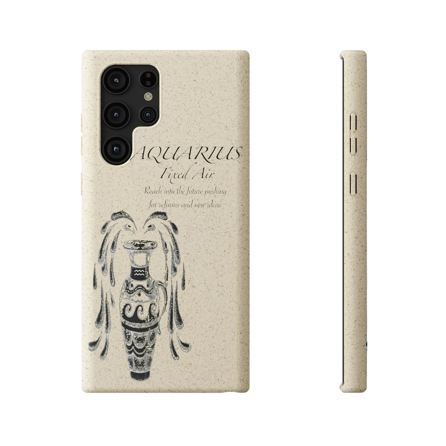 Aquarius Zodiac Biodegradable Phone Case Printify