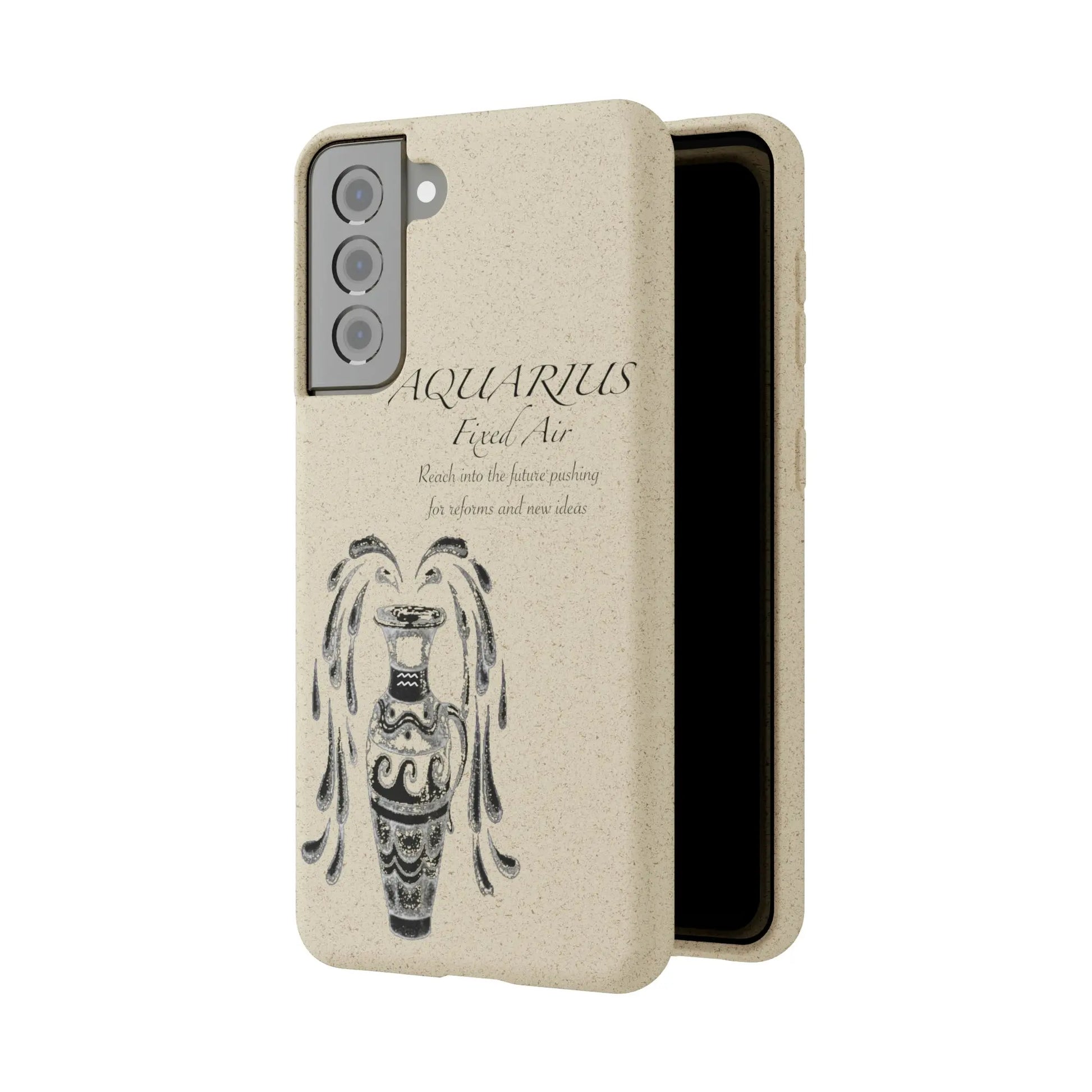 Aquarius Zodiac Biodegradable Phone Case Printify