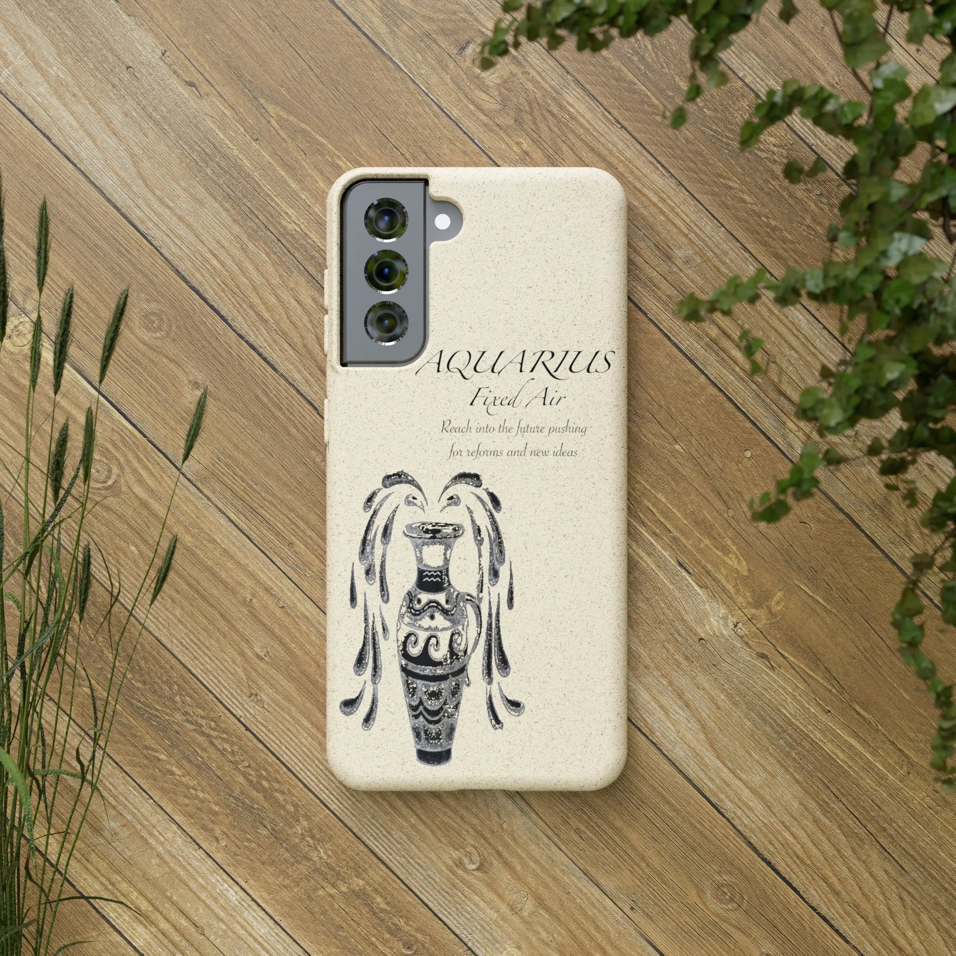 Aquarius Zodiac Biodegradable Phone Case Printify