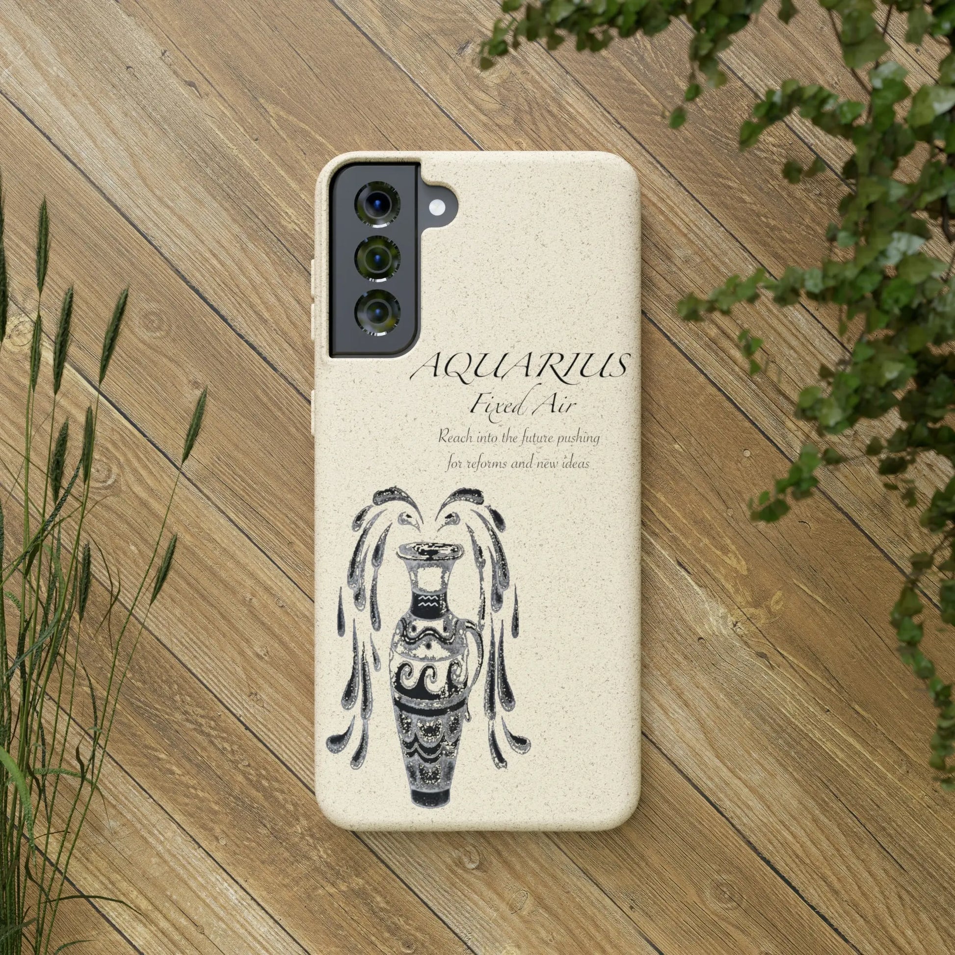 Aquarius Zodiac Biodegradable Phone Case Printify