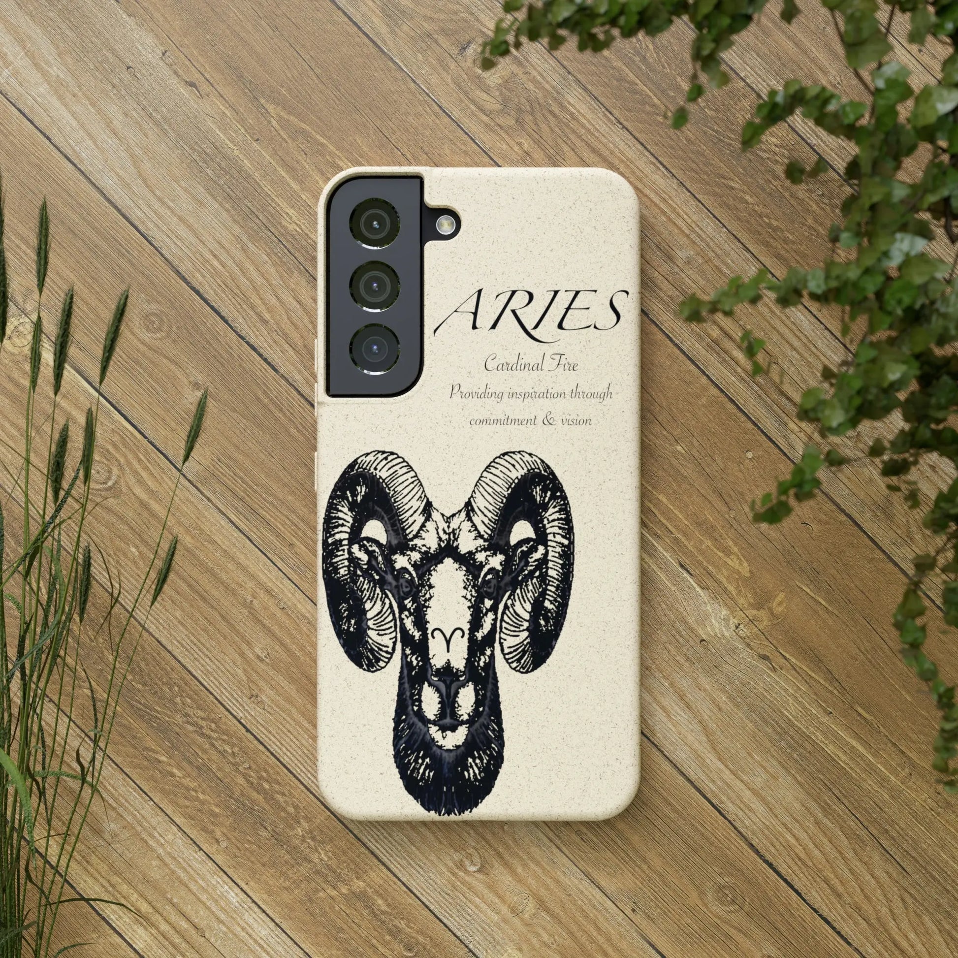 Aries Zodiac Biodegradable Phone Case Printify