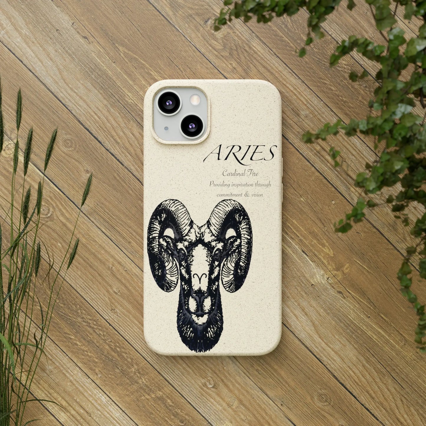 Aries Zodiac Biodegradable Phone Case Printify