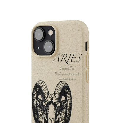 Aries Zodiac Biodegradable Phone Case Printify