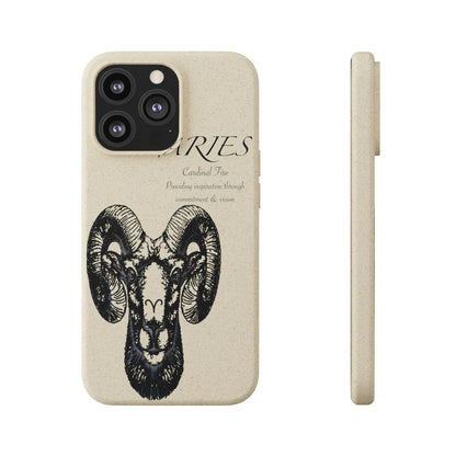 Aries Zodiac Biodegradable Phone Case Printify