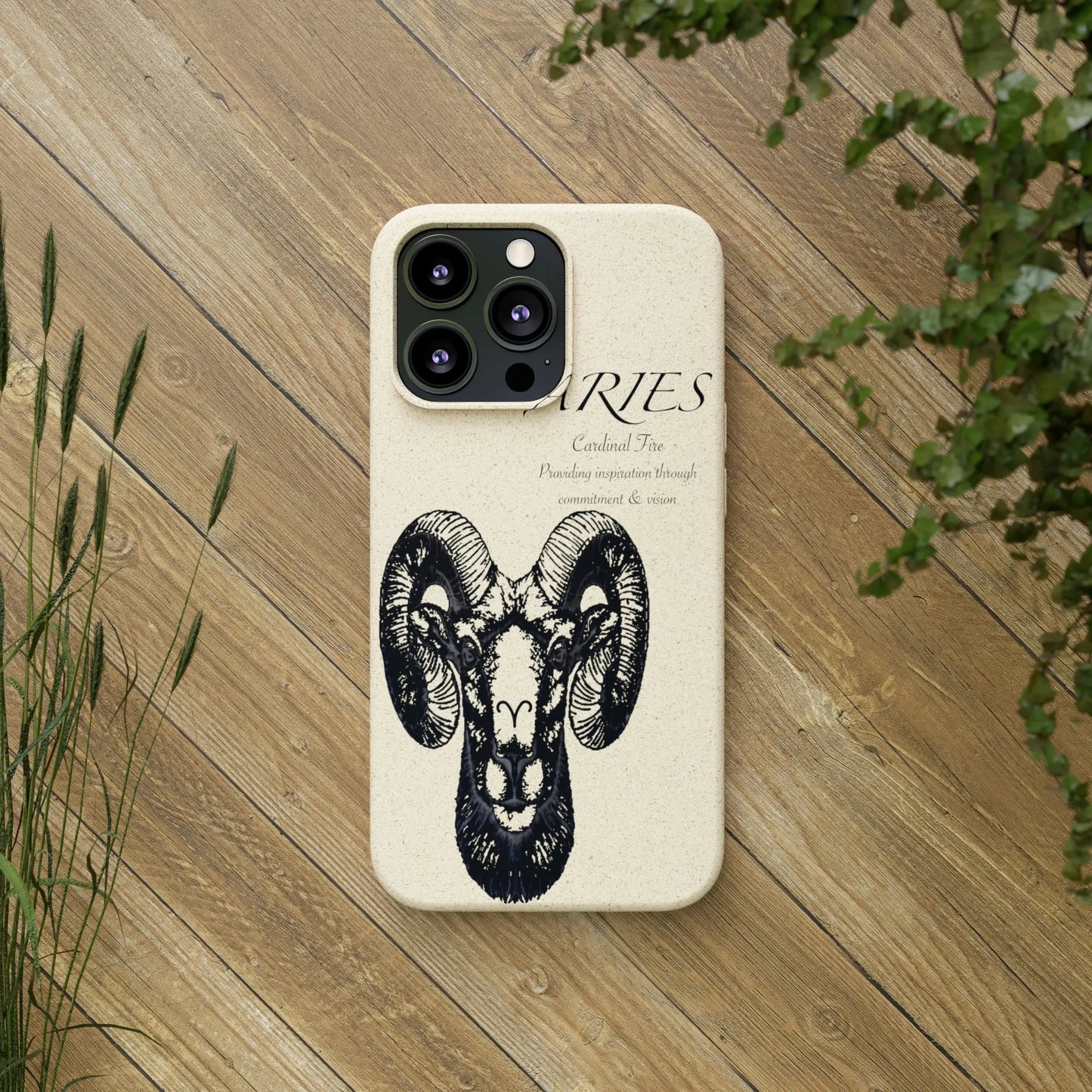 Aries Zodiac Biodegradable Phone Case Printify