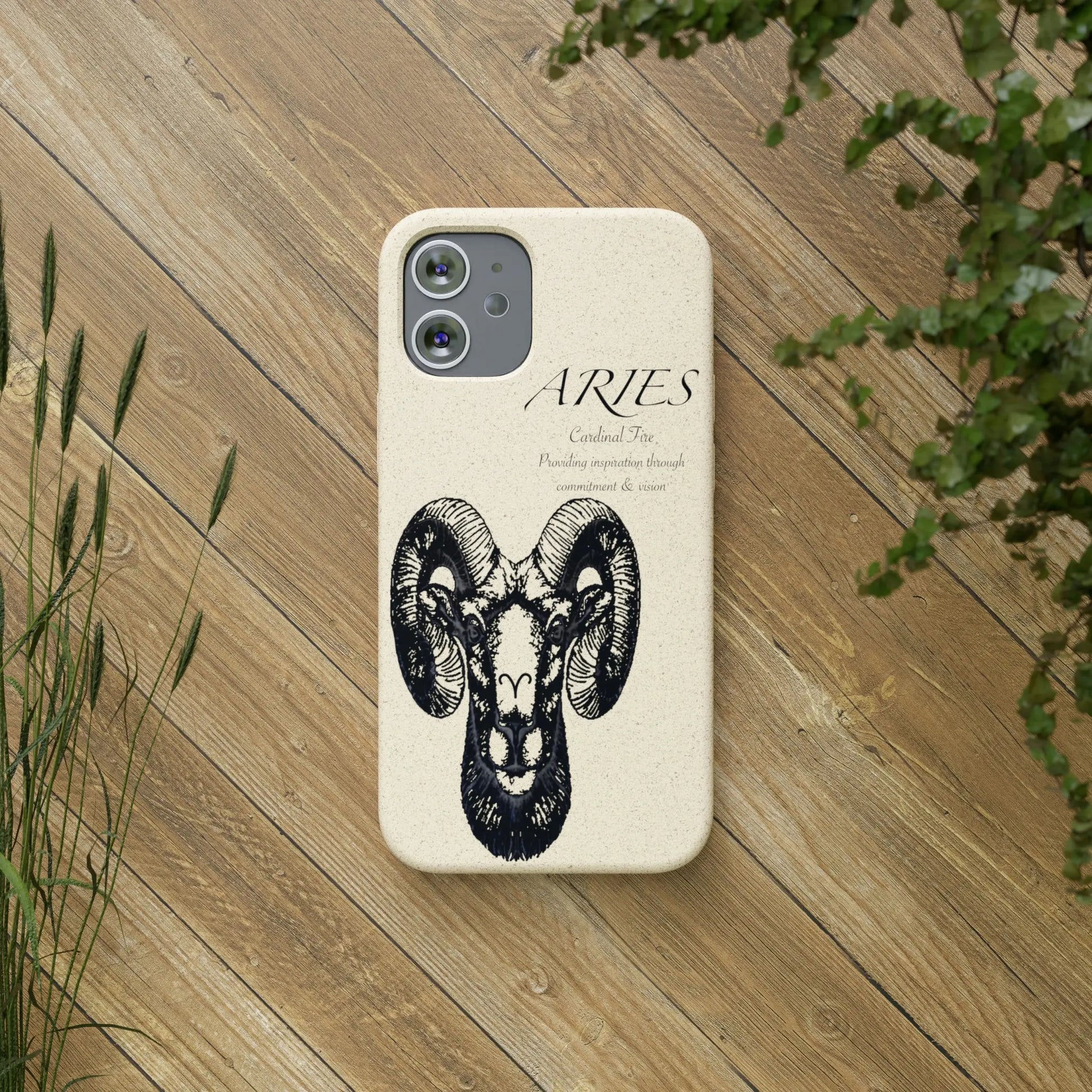 Aries Zodiac Biodegradable Phone Case Printify