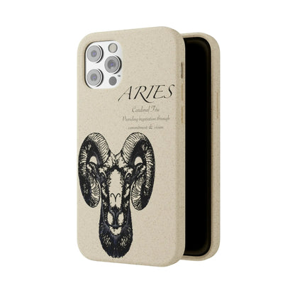 Aries Zodiac Biodegradable Phone Case Printify