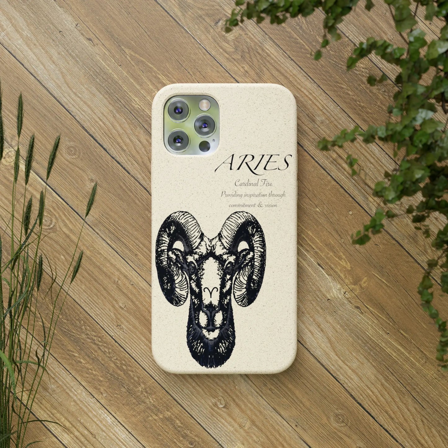 Aries Zodiac Biodegradable Phone Case Printify