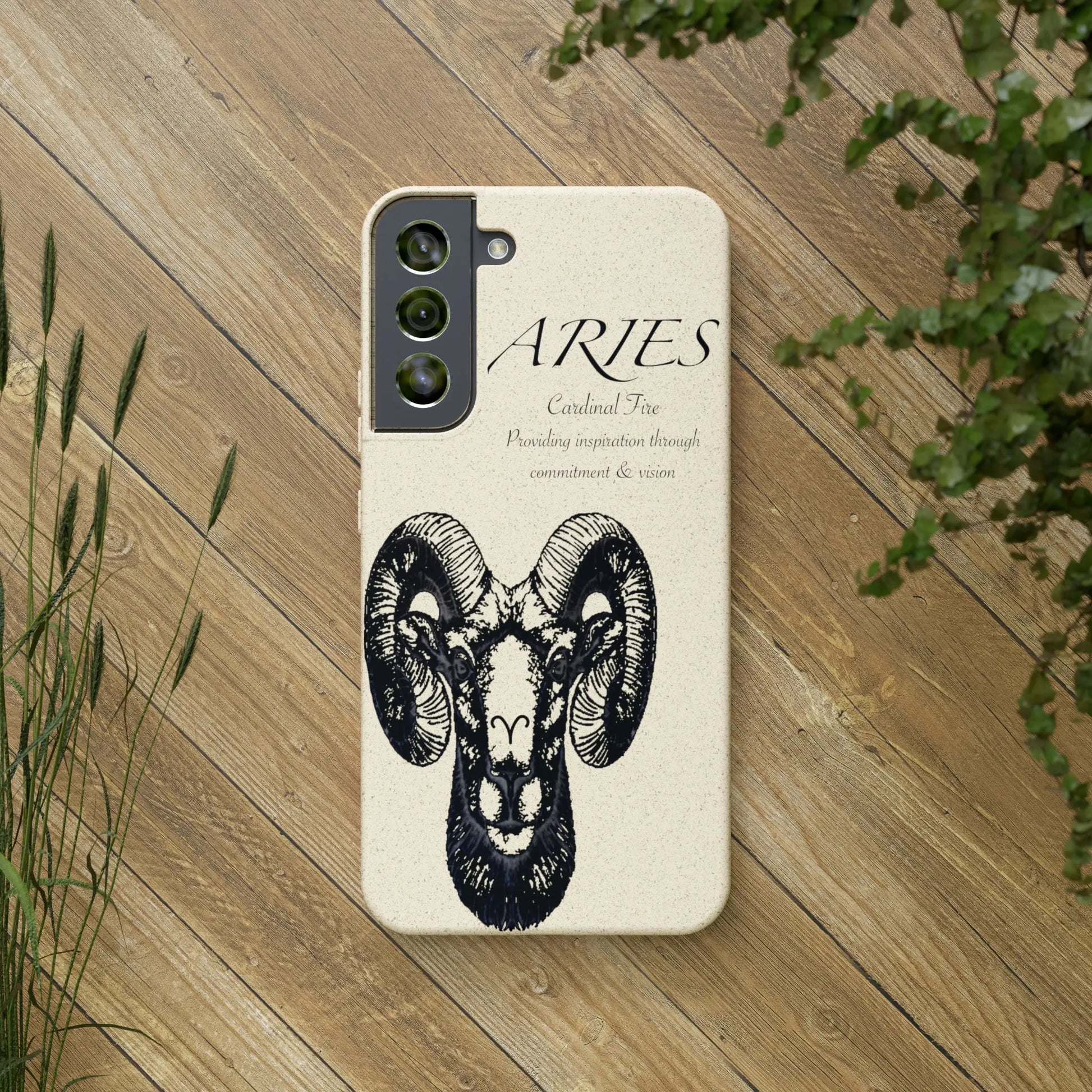 Aries Zodiac Biodegradable Phone Case Printify