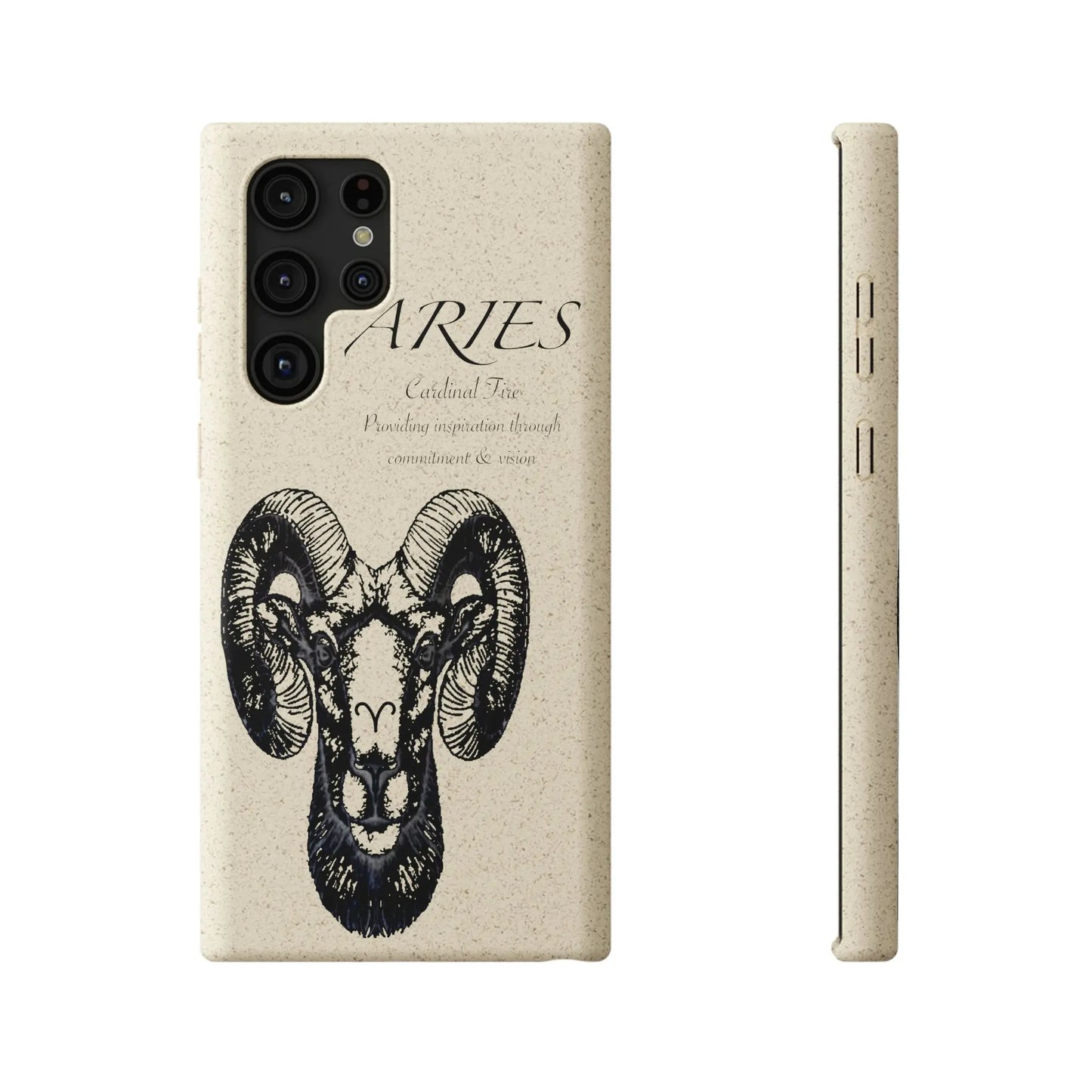 Aries Zodiac Biodegradable Phone Case Printify