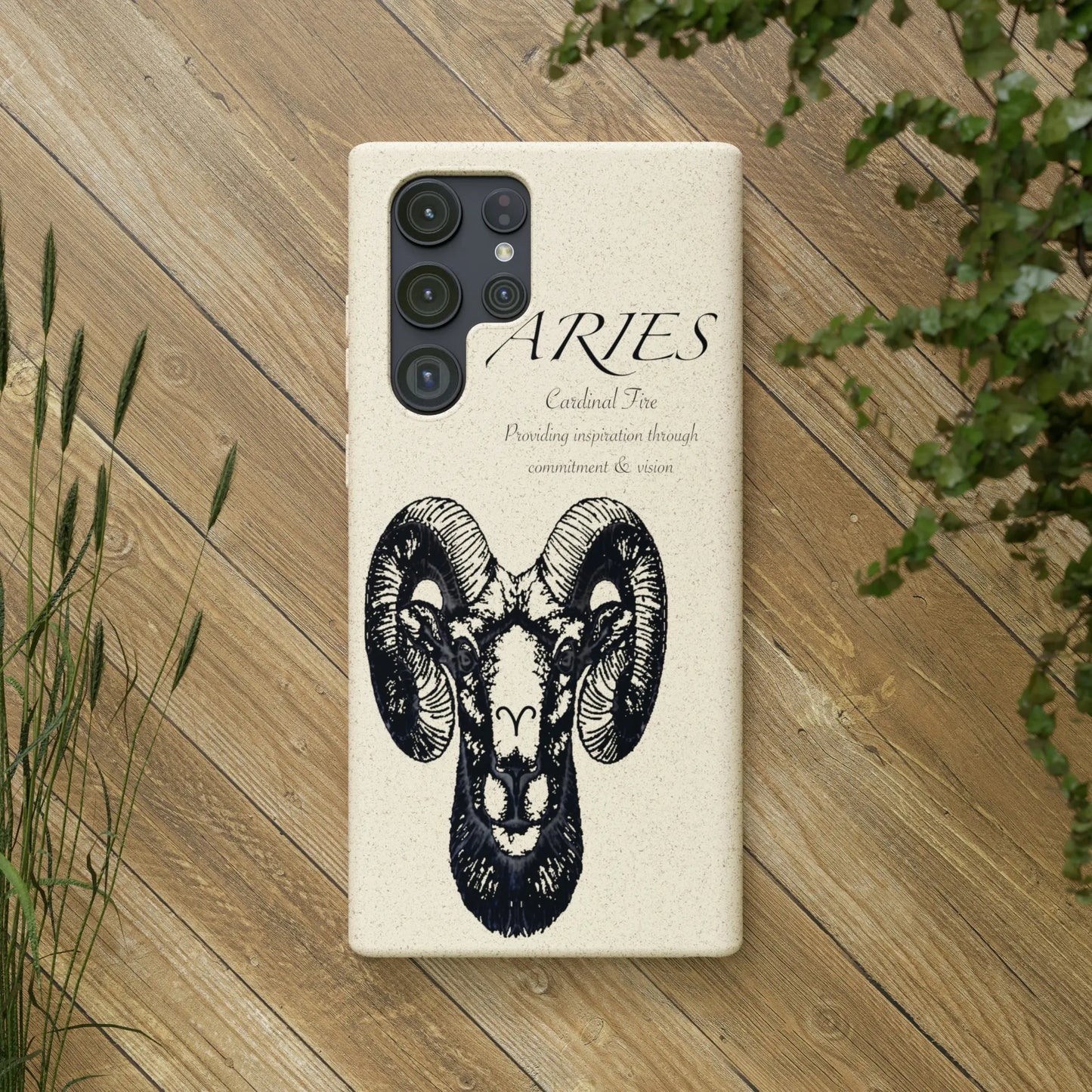 Aries Zodiac Biodegradable Phone Case Printify