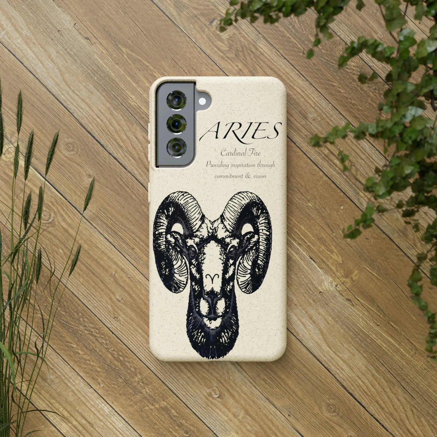 Aries Zodiac Biodegradable Phone Case Printify