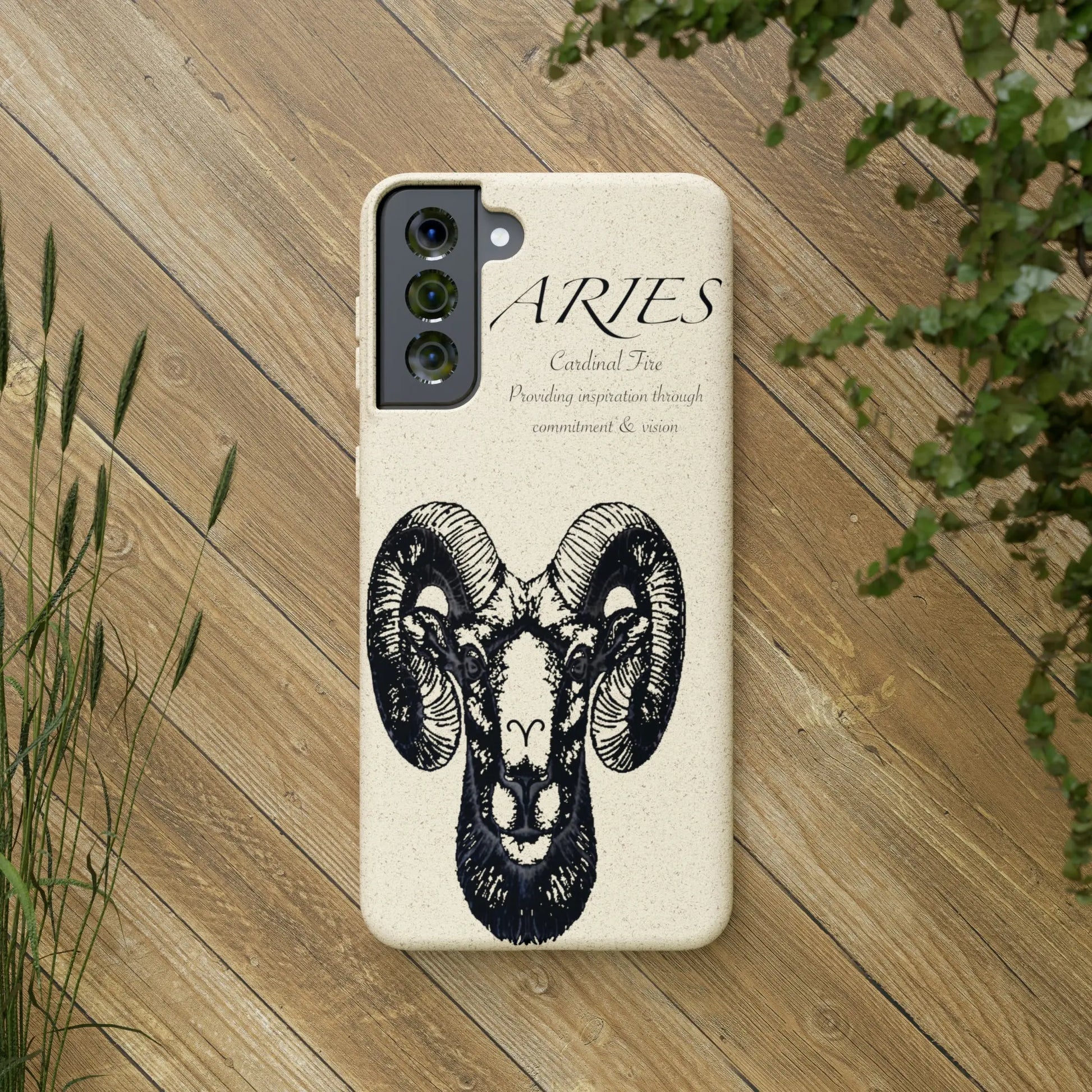 Aries Zodiac Biodegradable Phone Case Printify