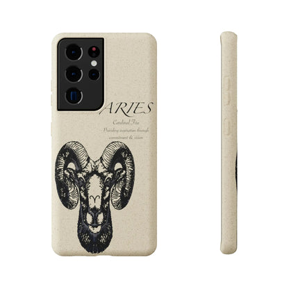 Aries Zodiac Biodegradable Phone Case Printify