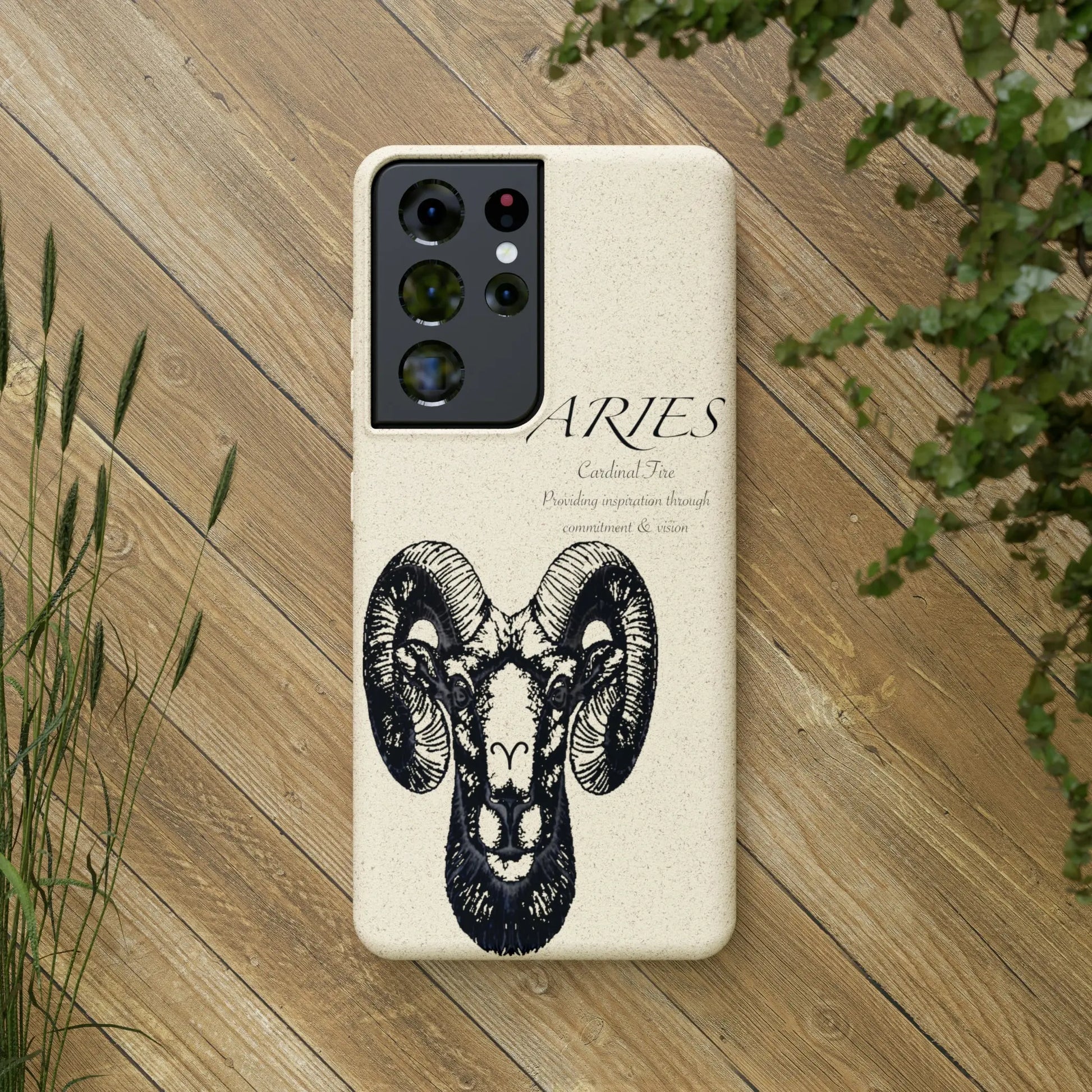 Aries Zodiac Biodegradable Phone Case Printify