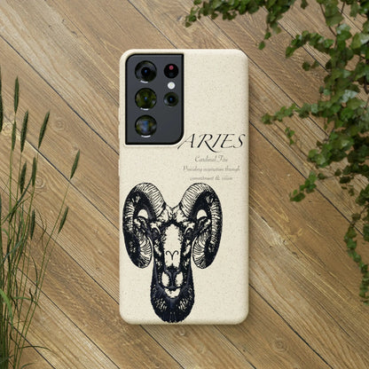 Aries Zodiac Biodegradable Phone Case Printify