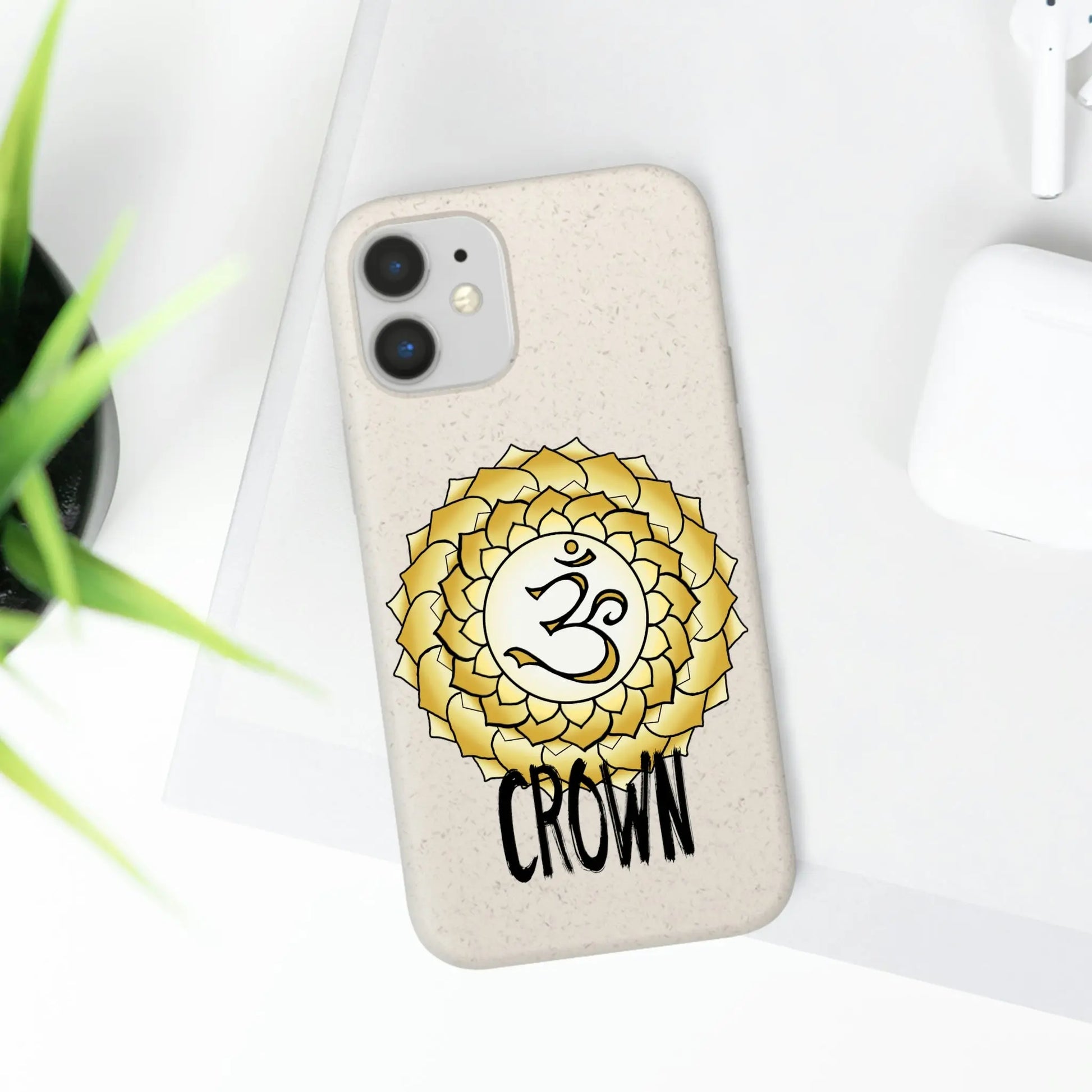 Crown Chakra Biodegradable Phone Case Printify