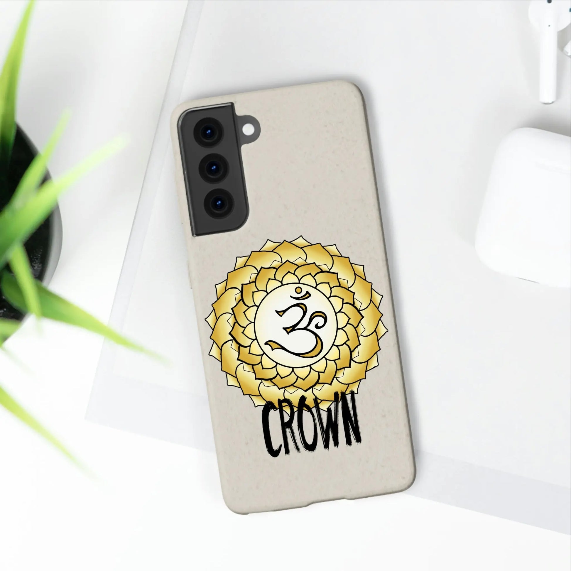 Crown Chakra Biodegradable Phone Case Printify