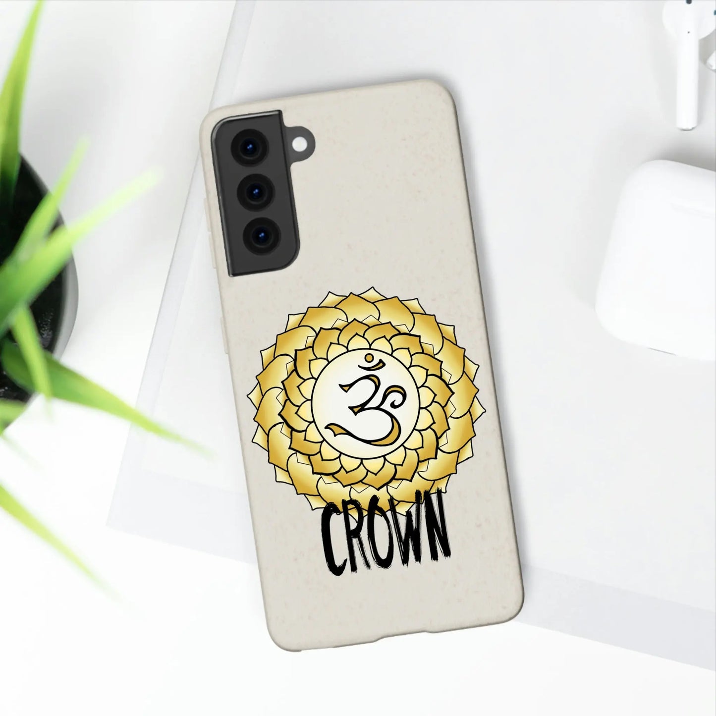 Crown Chakra Biodegradable Phone Case Printify