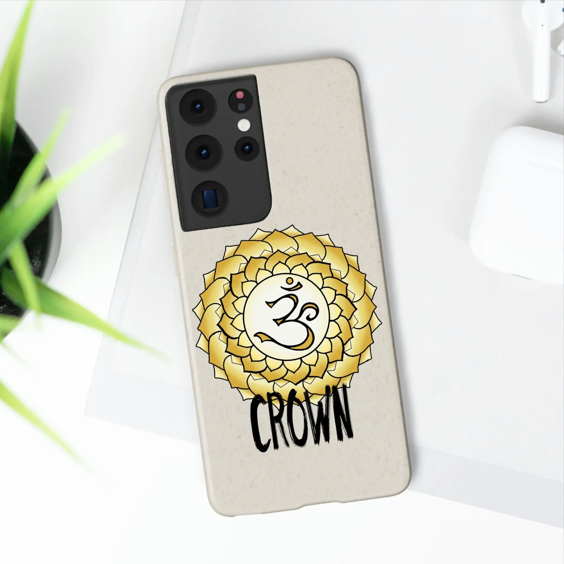 Crown Chakra Biodegradable Phone Case Printify